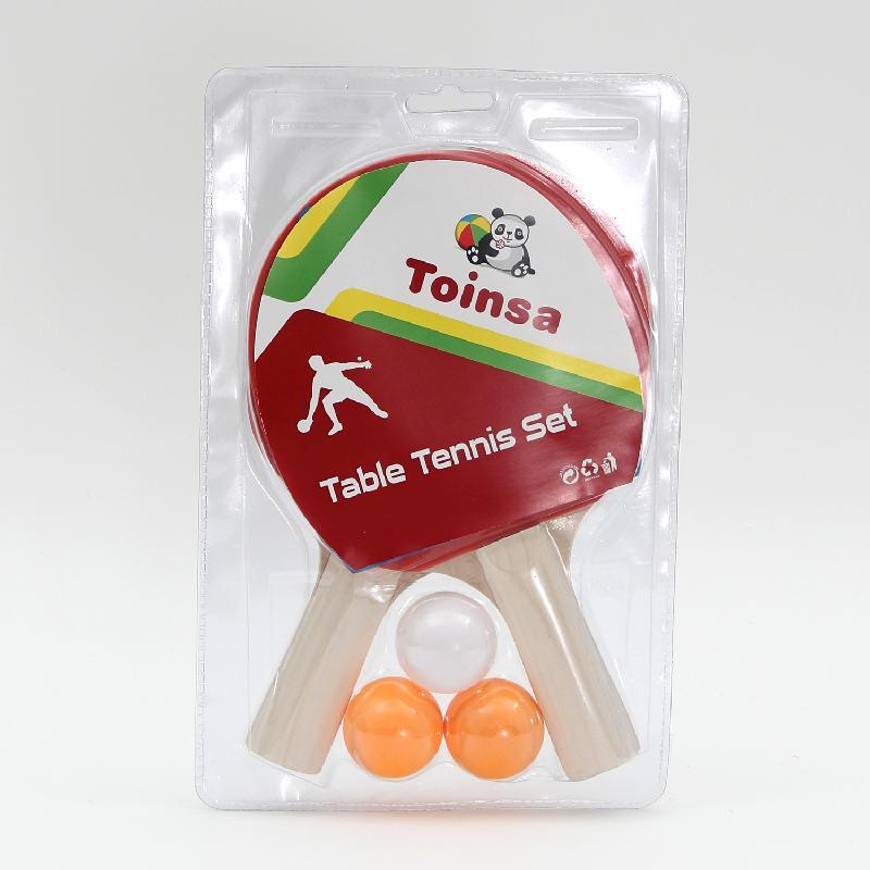 RAQUETA PING PONG 3 PELOTAS BLISTER
