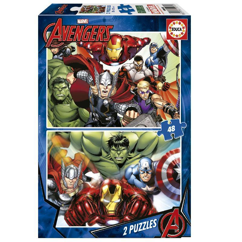 PUZLE EDUCA 2x48 AVENGERS MARVEL