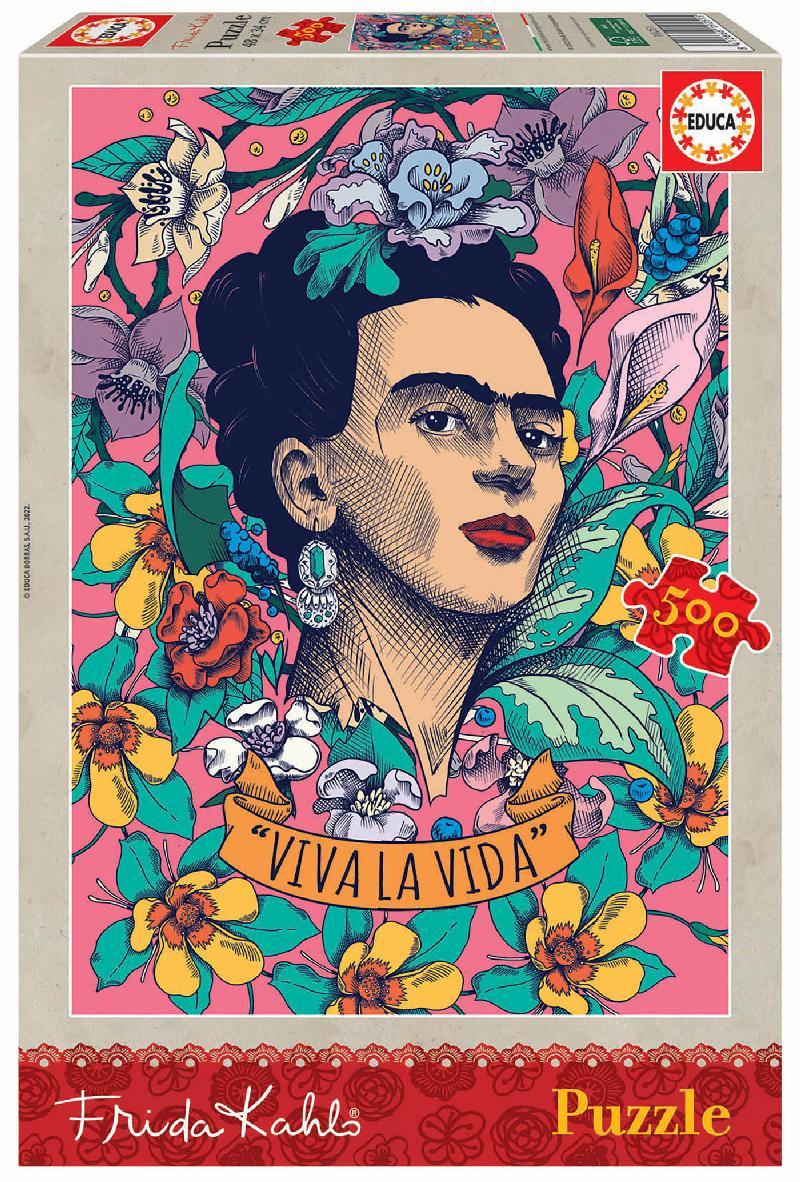 PUZLE EDUCA 500 FRIDA KAHLO VIDA