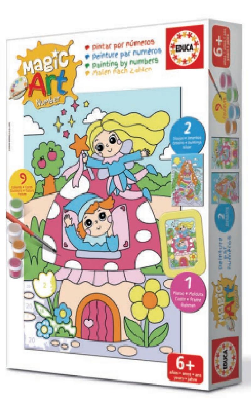 JUEGO EDUCA COLOREAR FANTASY NUMEROS