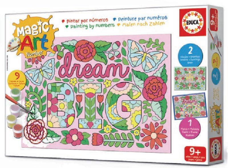 JUEGO EDUCA COLOREAR FLORES NUMEROS