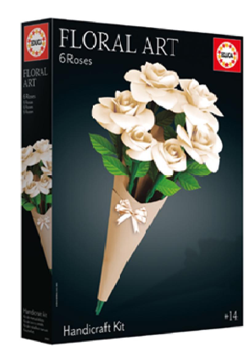 EDUCA KIT RAMO 6 ROSAS BLANCAS
