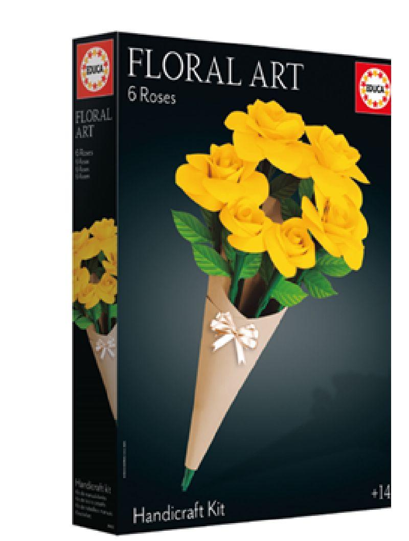 EDUCA KIT RAMO 6 ROSAS AMARILLAS