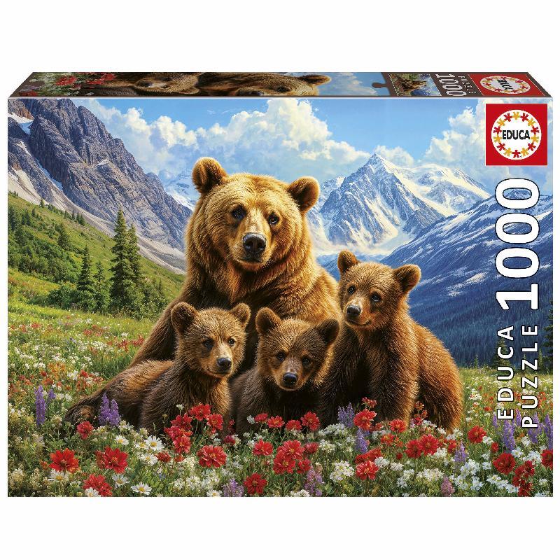 PUZLE EDUCA 1000 OSOS GRIZZLY CANADA